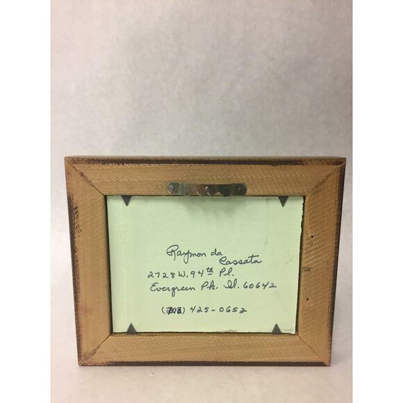 Framed Horizontal Barn and River on Hill Landscape in Acrylic - Picture 3 of 3